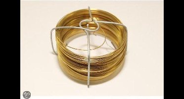 Starx Binddraad Messing 0,9 mm - 50 Meter - Geschikt voor het Bevestigen en Vastzetten van Materialen - Per Stuk Verpakt in Blister - Gewicht 200 Gram - Kleur Messing - 2 Jaar Garantie