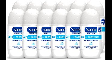 12 x Sanex – Deodorant Roller – Dermo Protector – 53 ml - Voordeelverpakking - 12 stuks