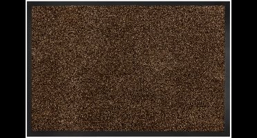 Hamat Twister Teak 60 x 120 cm - Wasbare Schoonloopmat - Droogloopmat Binnen - Antislip - Polyamide