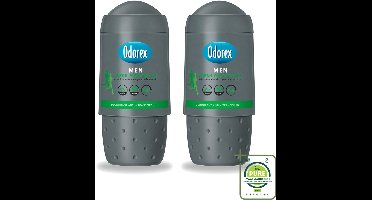 2 x Odorex Men - Deodorant Roller - Fresh Protection - Fris & Beschermend - 50 ml - Grootverpakking - Mannelijke Deodorant - Zweetbescherming - Frisheid - Deodorant Roller - Mannelijke Geur