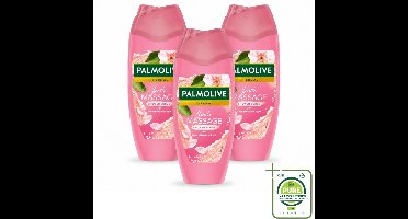 3 x Palmolive – Douchescrub – Thermal Cherry Blossom – 250 ml - Grootverpakking - Douchegel - Body Scrub - Exfoliatie - Huid Verzorging - Kersenbloesem