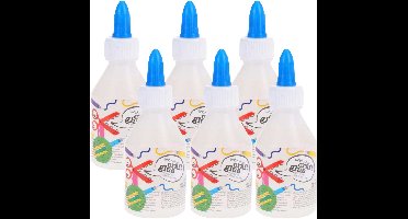 Topwrite Hobby lijm - 6x - 100 ml - transparant - snel drogend - met doseerdop - kindvriendelijk