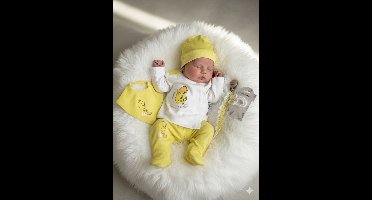 Maminobaby.nl - Baby Geschenkset meisjes | Newborn kledingset| Handmade speenkoord | Handmade haarclip | Kraamcadeau | Babyshower