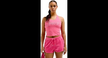 Juicy Couture Juicy Couture Tied Halter Neck Top ROZE - Maat L