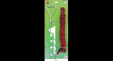De Boon Campingset - Draaipen 43cm - Met Looplijn En Muskaton - 5 meter