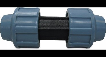 Unidelta Koppeling PP 32 mm knel 16bar zwart/blauw DVGW/KIWA/WRAS