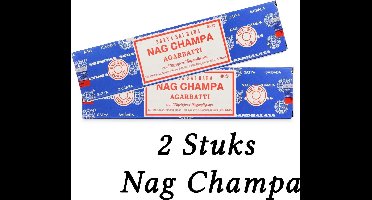 2 stuks Wierook Satya Nag Champa - Agarbatti klassiek staafjes
