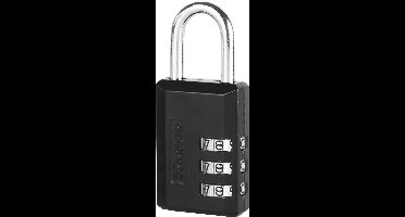 MasterLock 3-cijferig hangslot met vinyl bescherming 30mm, 647EURD