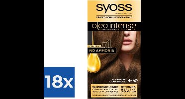 Syoss Oleo Intense - Haarverf - 4-60 - Goudbruin - 115ml x 18