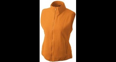Fleece casual bodywarmer oranje voor dames - Holland feest/outdoor kleding - Supporters/fan artikelen XL