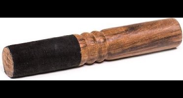 Klankschaal stick zwart suède - 17x2.8 cm - 100 g - S