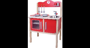 Playwood - Houten speelkeuken rood