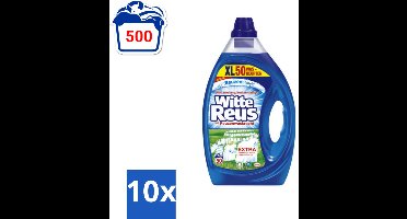 10 x Witte Reus - Vloeibaar Wasmiddel - 50 Wasbeurten - Wasmiddel - Vloeibaar Wasmiddel - Wasbeurten - Schoonmaak - Reiniging