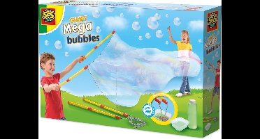 SES Creative Mega Bubbles Reuzenbellenblaas met Tool en Opzetstukken - Vanaf 5 Jaar - Goed Uitwasbaar - Schoencadeautjes Sinterklaas
