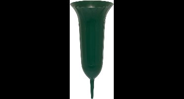 Geli Grafvaas - Donkergroen - Hoogte 37 cm - Kunststof