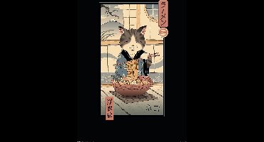 Vincent Trinidad Neko Ramen Ukiyoe Poster 61x91.5cm