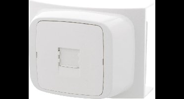 Attema K40 contactdoos – telefoon – 4–polig – RJ45 – polarwit