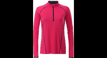 James and Nicholson Dames/dames Sport Top met lange mouwen (Helder Roze/Titaan)