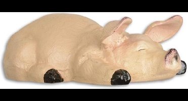 Beeld gietijzer - Slapend varken - Sculptuur - 9 cm hoog