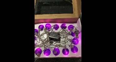 Kerstverlichting 15 stuks Paars glas