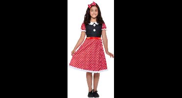 Smiffys - Cute Mouse Kinder Kostuum - Kids tm 12 jaar - Rood/Wit
