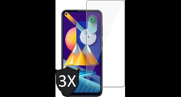 Screenprotector geschikt voor Samsung M11 - 3x Glas Tempered Glass Screen Protector