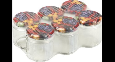 Glazen weckpotten/inmaakpotten met schroefdop - 18x stuks - 210 ml - Jampotjes met draaideksel - Voorraadpotten