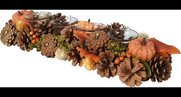 Decoris - Theelichthouder herfstthema L15H9B45