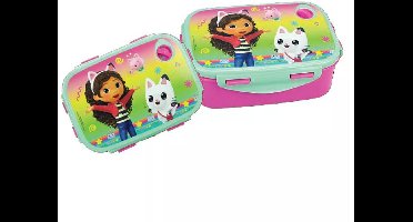 Gabby's Dollhouse Color Fade sandwichdoos, Gabby`s Dollhouse lunchbox, Brooddoos, Lunchbox, Gabby`s Dollhouse