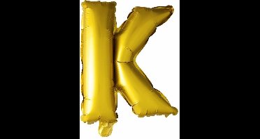 Wefiesta Folieballon Letter K 41 Cm Goud
