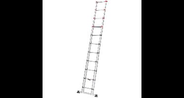 Hailo T80 FlexLine Telescoopladder - 11 treden - Aluminium