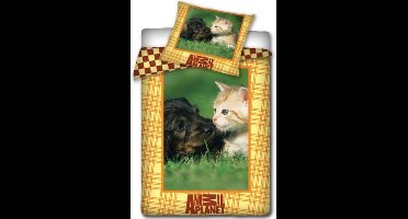 Animal Planet dekbedovertrek - Multi - 1-persoons (140x200 cm + 1 sloop)