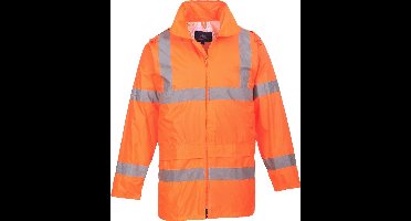 Regenjas Oranje Maat 4XL met reflecterende striping