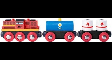 Woody Woody locomotief+2 goederenwagens 91898