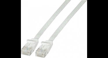 EFB Elektronik K8107WS.5 RJ45 Netwerkkabel, patchkabel CAT 6A U/UTP 5.00 m Wit Zeer flexibel, Vlambestendig, Halogeenvrij, Snagless, Vergulde steekcontacten 1