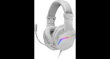 Mars Gaming MH122W hoofdtelefoon/headset Bedraad Hoofdband Gamen USB Type-A Wit