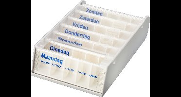 Able2 Medicijndoos voor 7 dagen - Anabox wit - Pillendoos - Medicijndoos