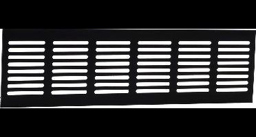 Nedco Plintrooster 300x80mm zwart
