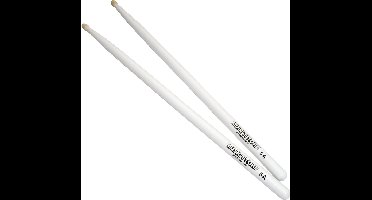 MUSIC STORE 5A Sticks, wit, Hornbeam, Wood Tip - Drumstok