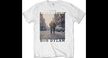 Bob Dylan - The Freewheelin' Heren T-shirt - M - Wit