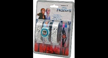Kids Licensing Horloge Diy-set Frozen Ii Meisjes 33 Cm Blauw