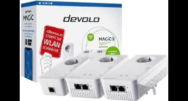 Devolo MAGIC 2 Multiroom Kit 2400 Mbit/s Ethernet LAN Wi-Fi Wit 3 stuk(s)