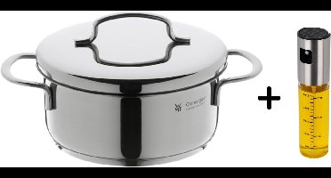 WMF Kookpan Mini laag - ø 14 cm / 900 ml - Inclusief GRATIS Cookinglife Olieverstuiver 100 ml - Geschikt voor alle warmtebronnen