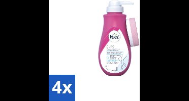 4 x Veet Pure - Ontharingscrème - Gevoelige Huid - Geen Geur van Ammoniak - 400ml - Ontharingscrème - Ontharing - Gevoelige Huid - Ammoniakvrij - Veet Pure