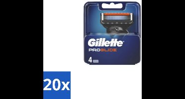 20 x Gillette - Fusion5 ProGlide – Scheermesjes – Navulmesjes – 4 Mesjes - Scheermesjes - Scheren - Scheren Mesjes - Scheren Voor Mannen - Scheren Voor Gezicht