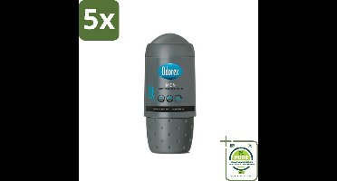5 x Odorex Deodorant Roller For Men Dry Protection 50 ml - Grootverpakking - Mannelijke Deodorant - Anti-transpirant - Zweetbescherming - Alcoholvrije Deodorant - Droge Oksels