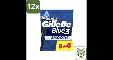 Gillette Wegwerpmesjes Blue III 12 stuks per verpakking - Voordeelverpakking - 12 stuks - Scheerbeurt - Scheerhandvat