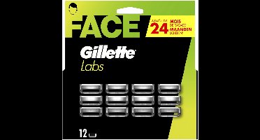 Gillette Labs Scheermesjes voor Mannen - van de makers van Gillette Fusion - 12 stuks