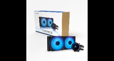 Chieftec Waterkoeling Iceberg 240 Clc-240-Rgb 2X120Mm Pwm Voor Intel Amd