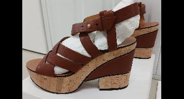 Chloé - Alice Sheep Skin 515 Sandaal - Cork Matt 518 - Maat 38 1/2